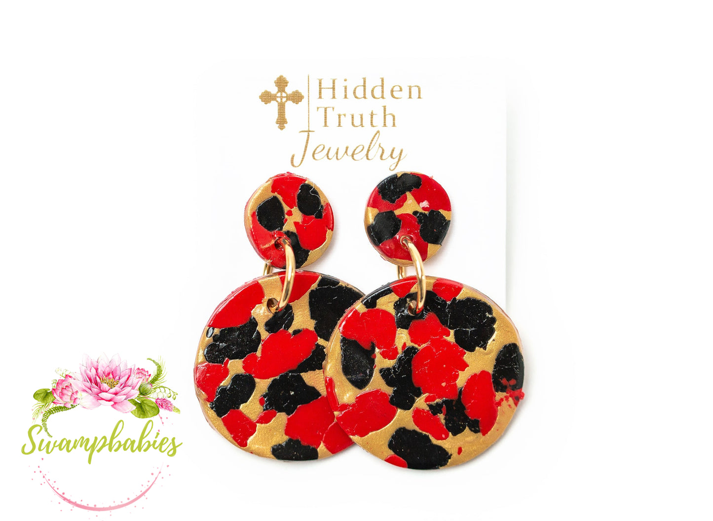 Red & Black Double Dangles