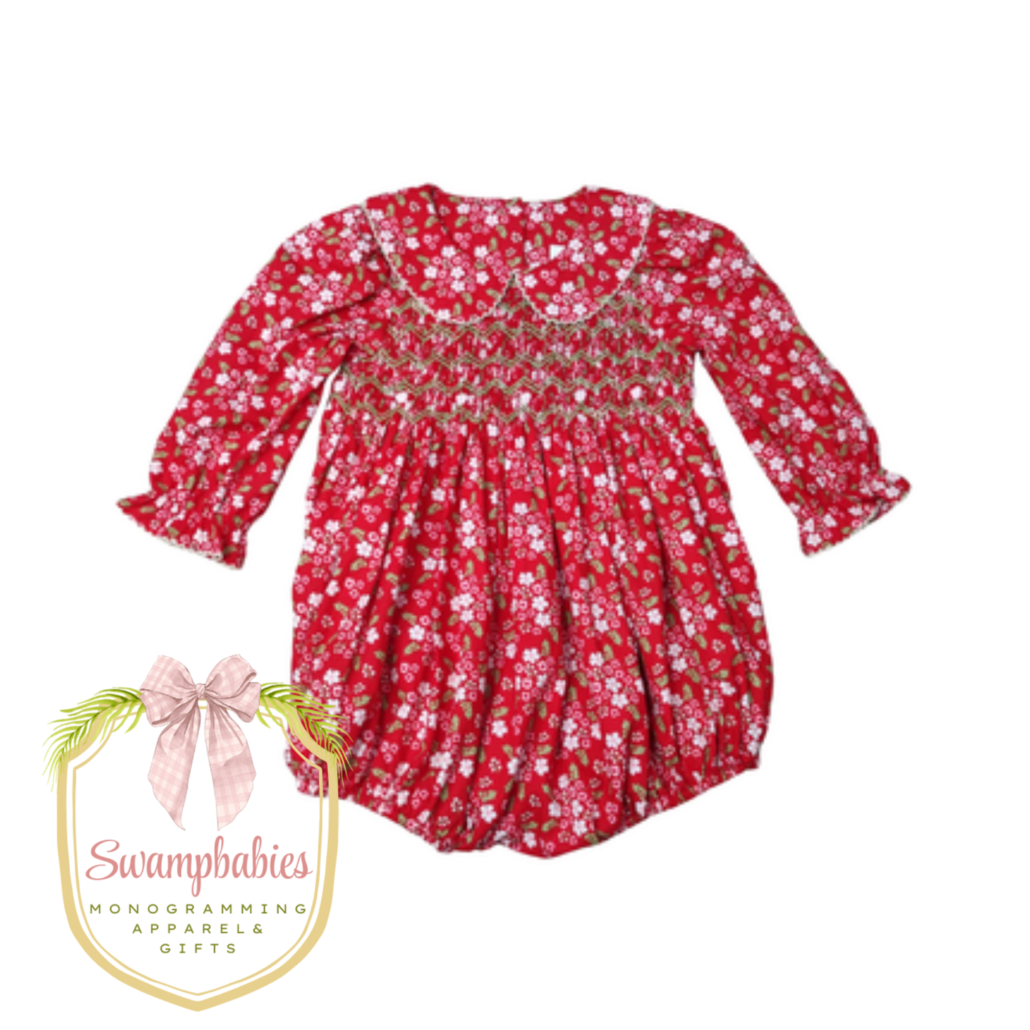 Cassie Floral Smocked Bubble