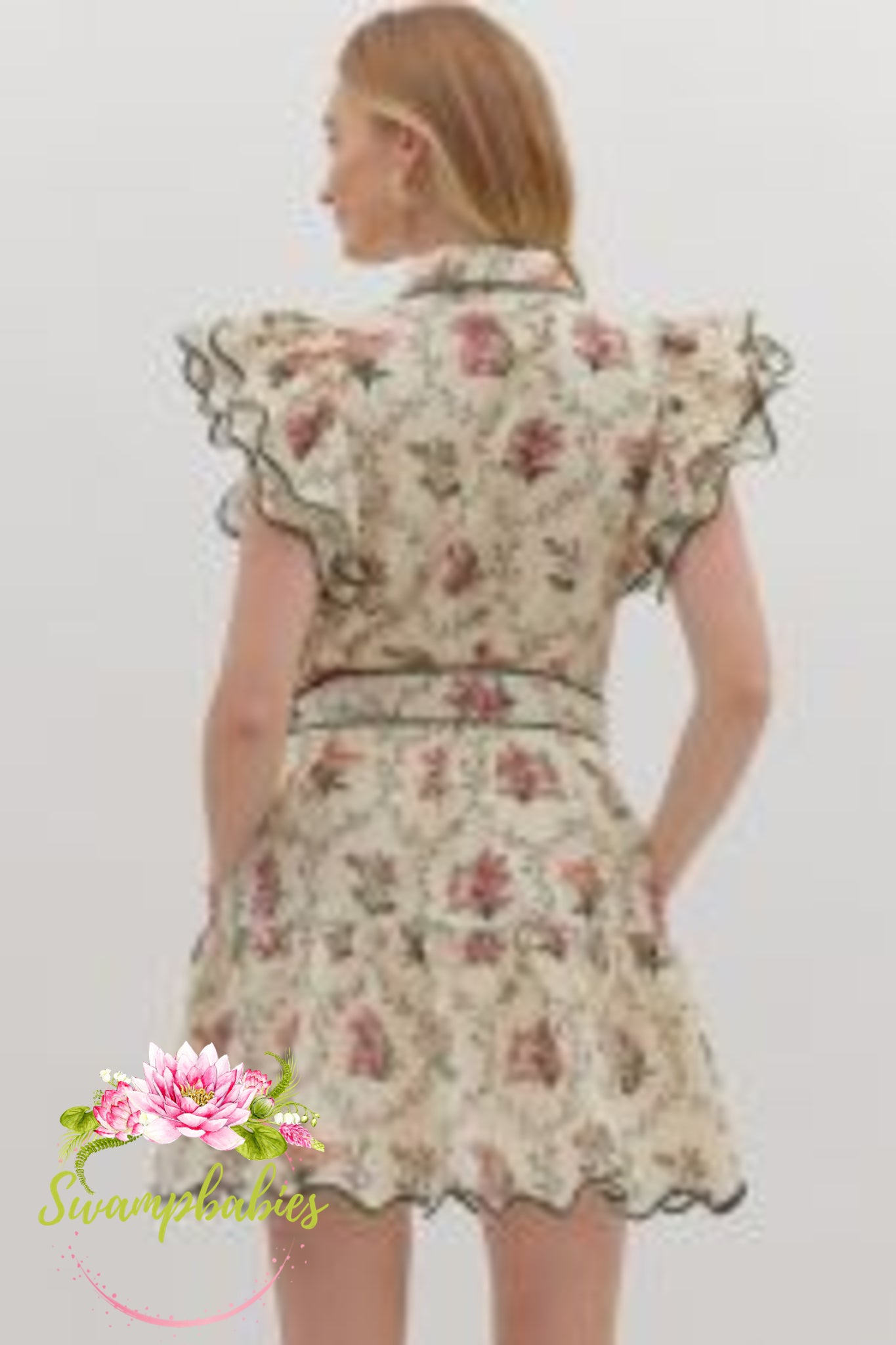 Ecru Garden Flutter Dress