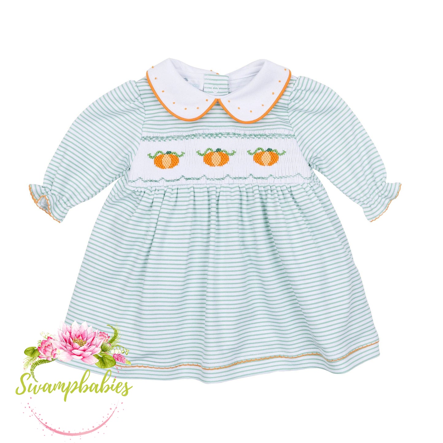 Lil' Pumpkin Classics Smocked Long Sleeve Dress