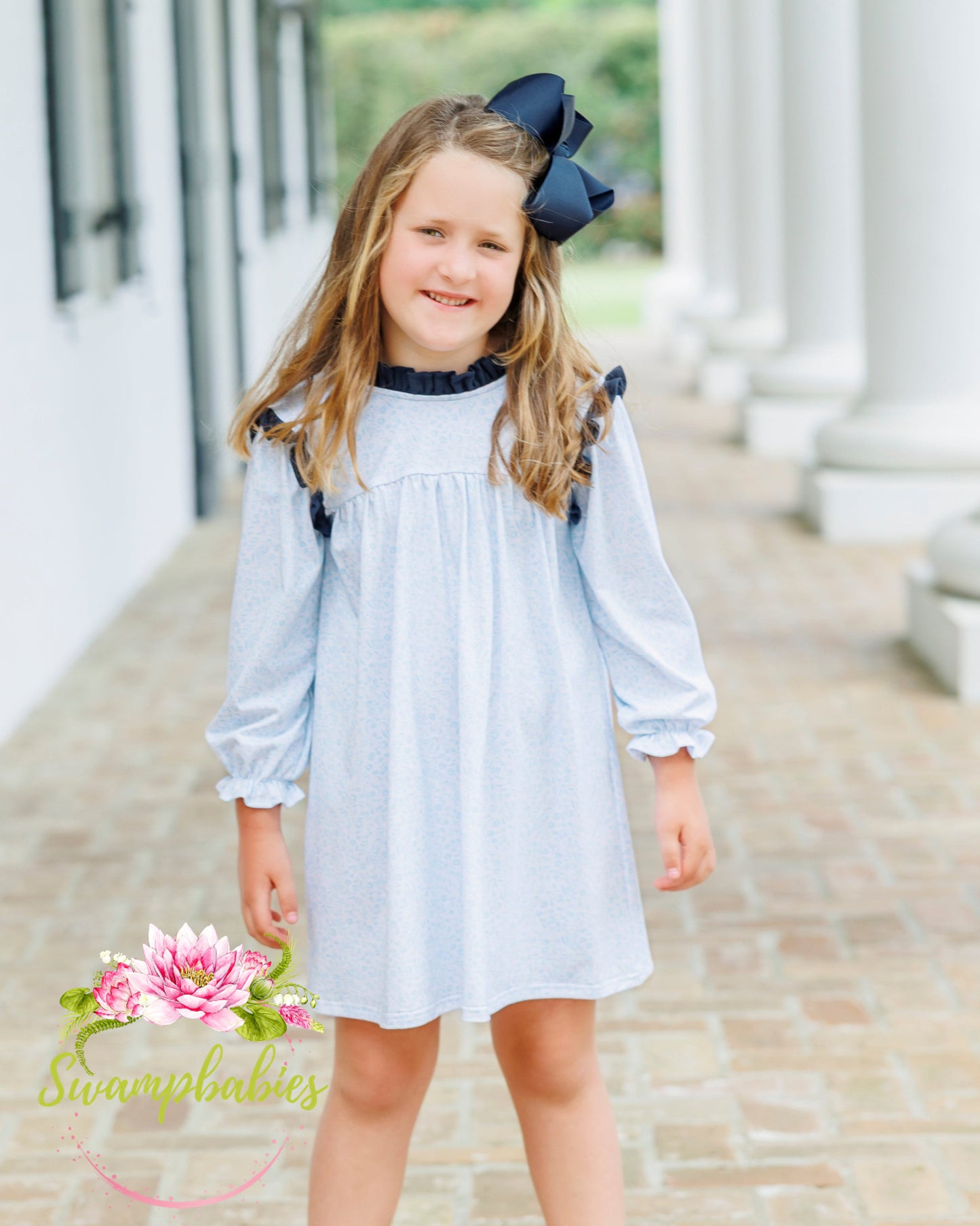 Blue Blooms Hallie Dress