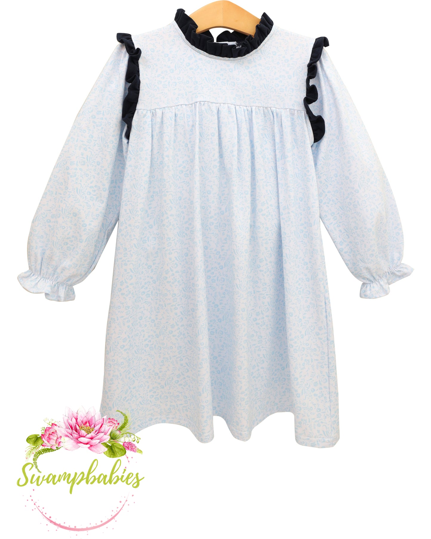 Blue Blooms Hallie Dress