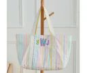 Pastel Ric Rac Canvas Tote