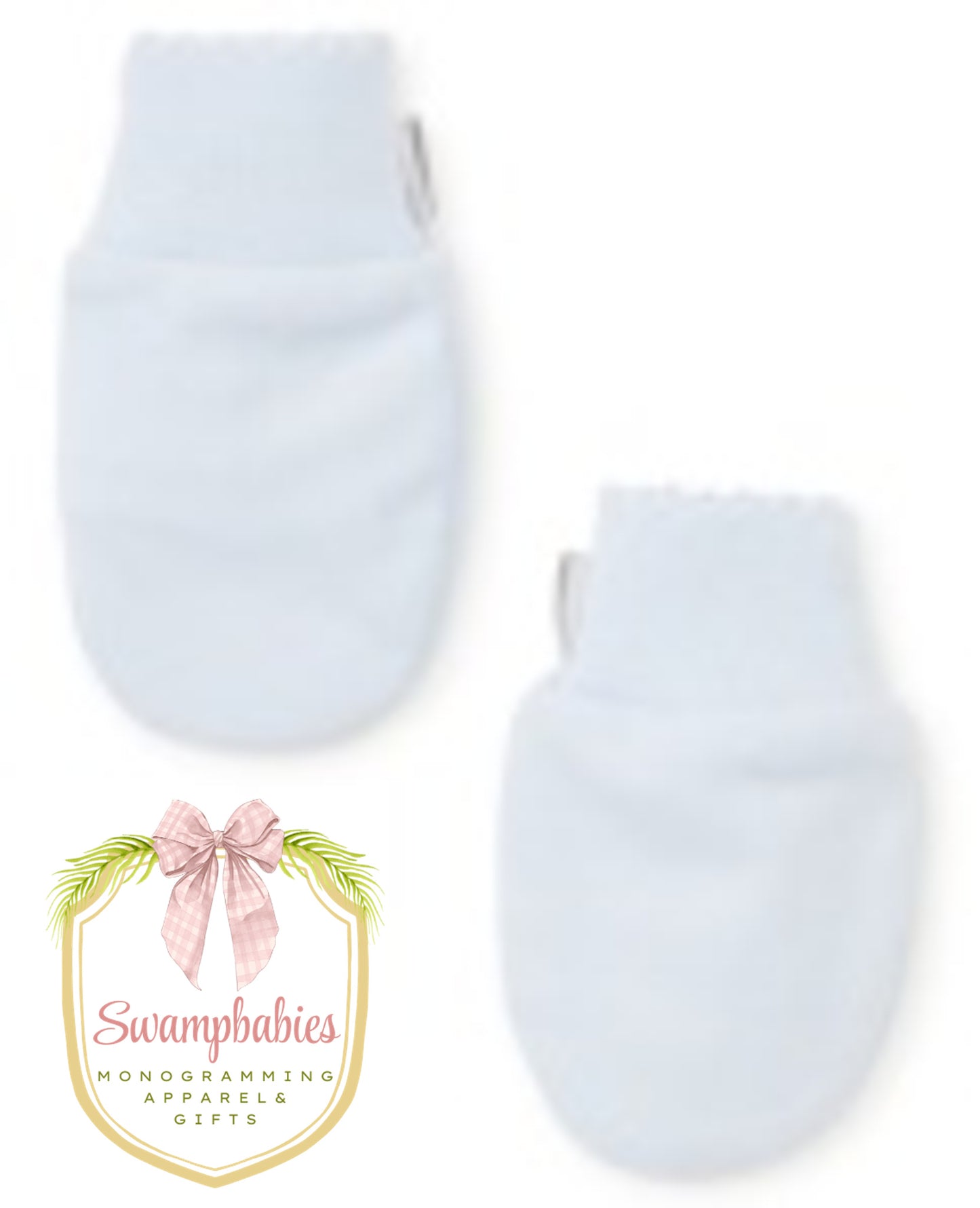 Light Blue Kissy Basics Mittens