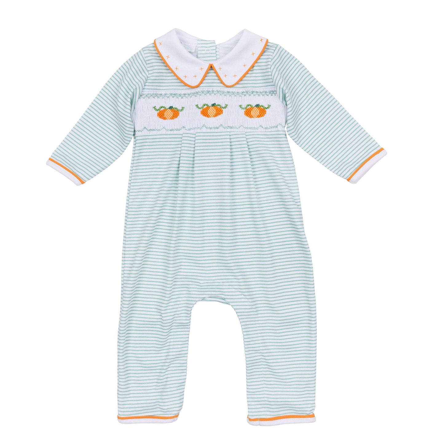 Lil' Pumpkin Classics Smocked Boy's Playsuit