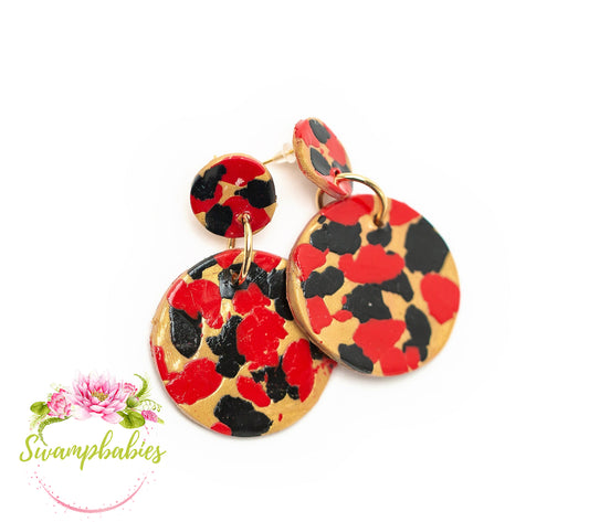 Red & Black Double Dangles