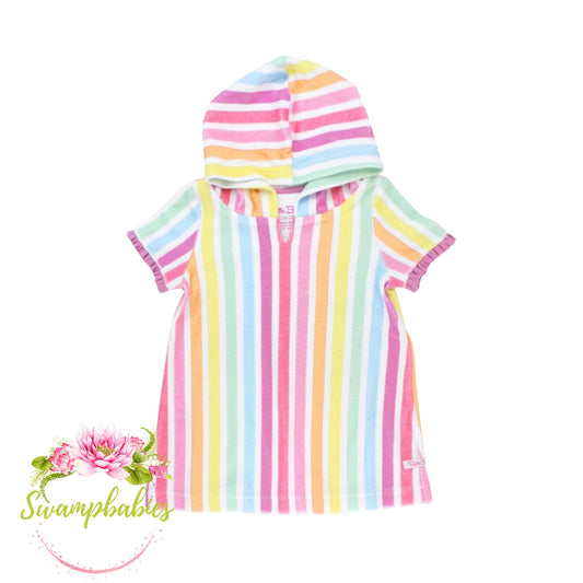 Rainbow Dream Stripe Terry Cloth Cover Up
