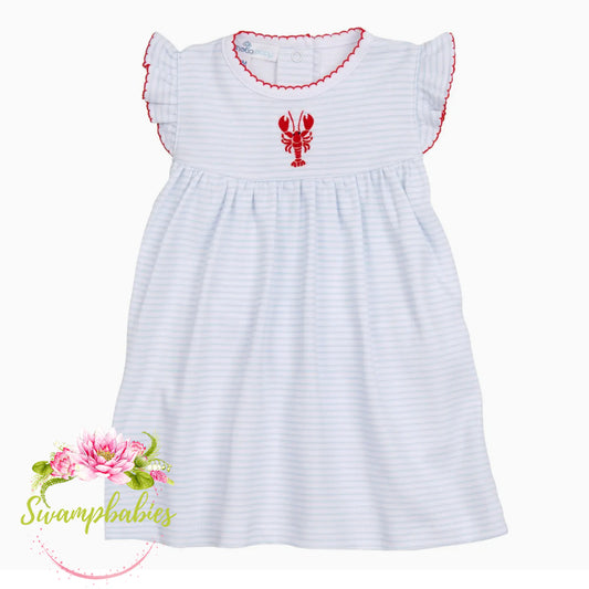 Lil' Snappers Embroidered Dress