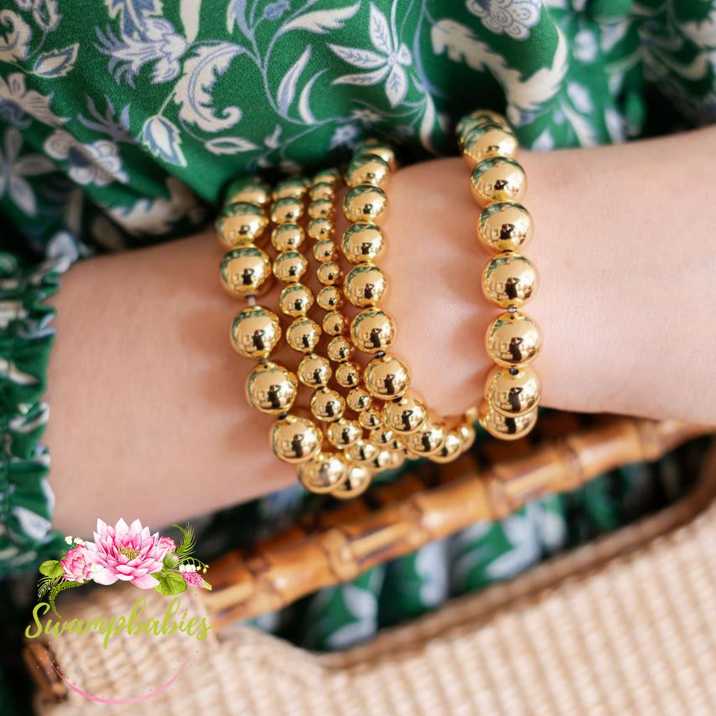 Georgia - Gold Beaded Bracelet