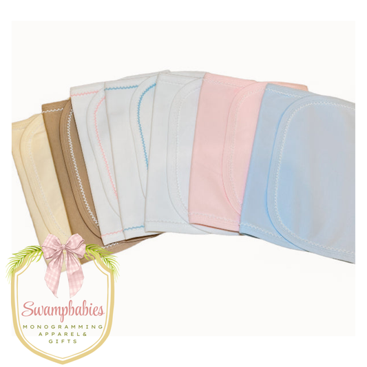 Burp Cloth – Picot Trim