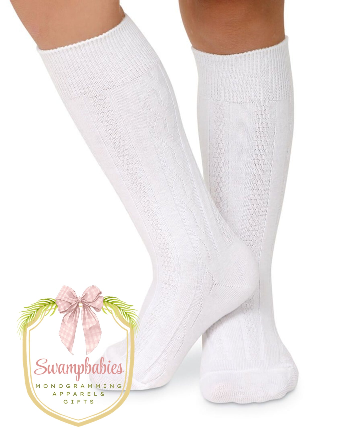 Classic Knit Cable Knee High Socks