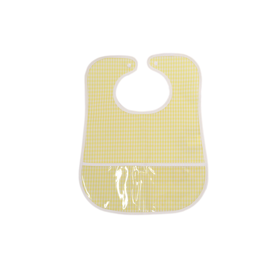 Clean Up Bib - Gingham Buttercup