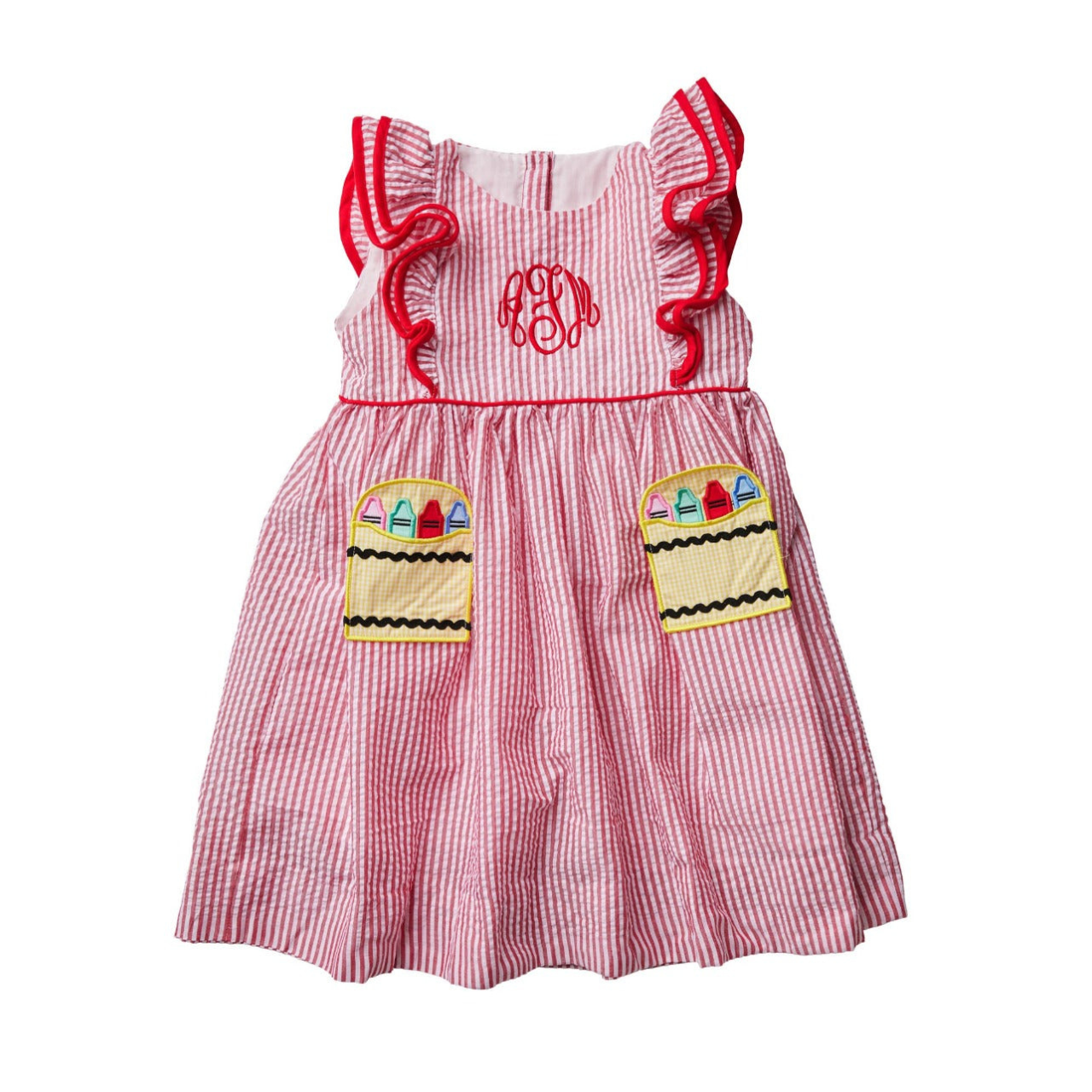 Smockingbird Girls Dresses Crayon Pocket Dress