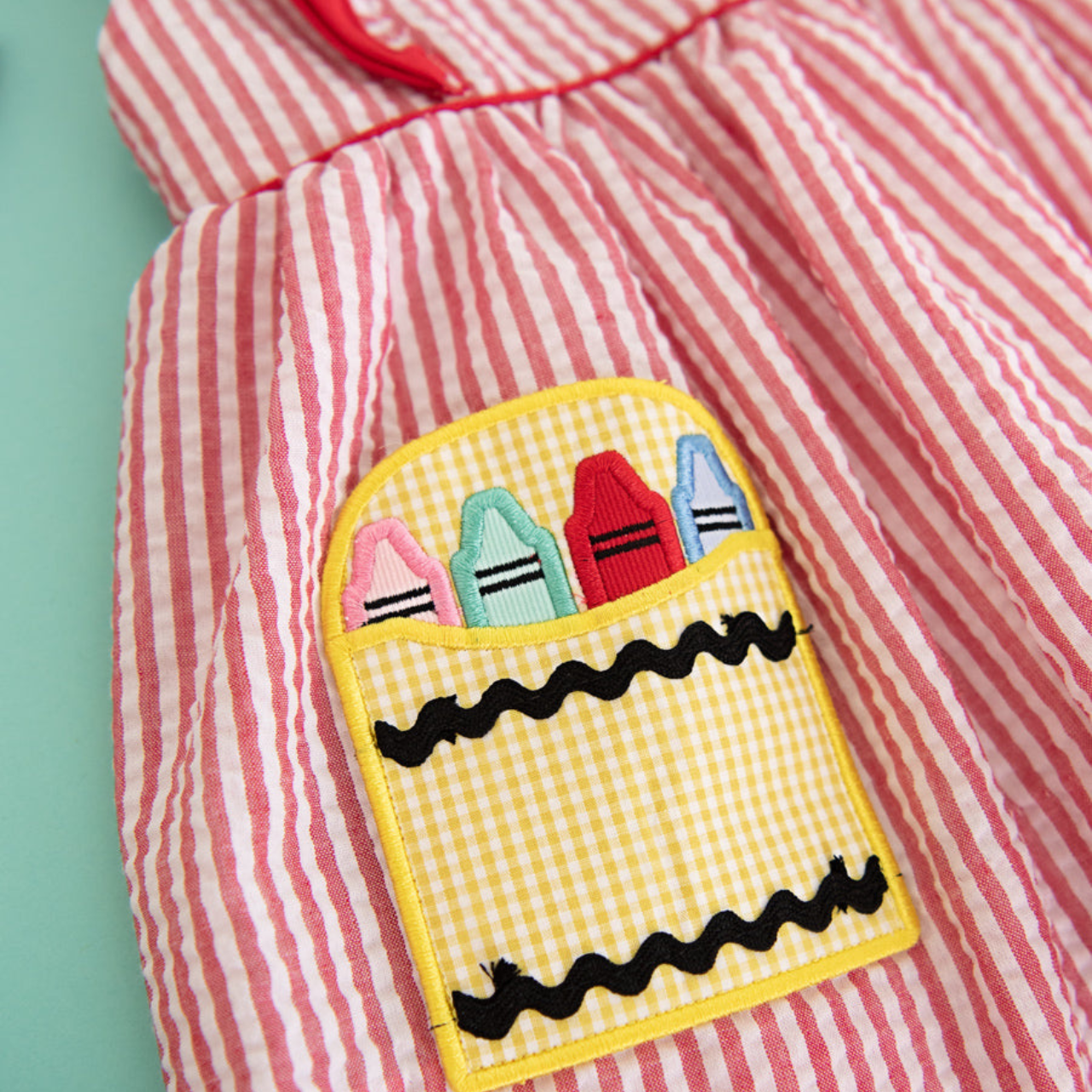 Smockingbird Girls Dresses Crayon Pocket Dress