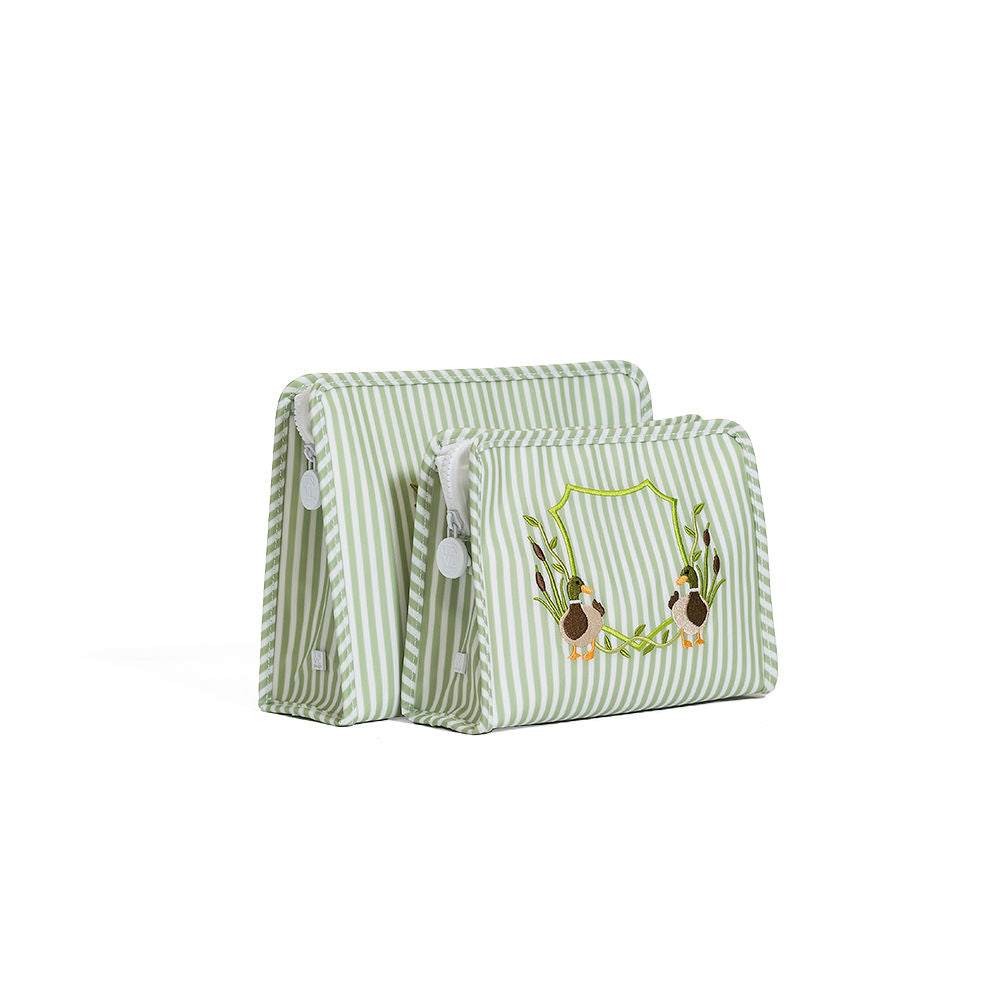 ROADIE LARGE Zip Pouch - PIMLICO DUCK SAGE