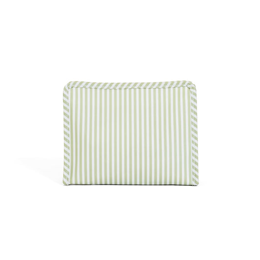 ROADIE Large Zip Pouch - PIMLICO STRIPE SAGE