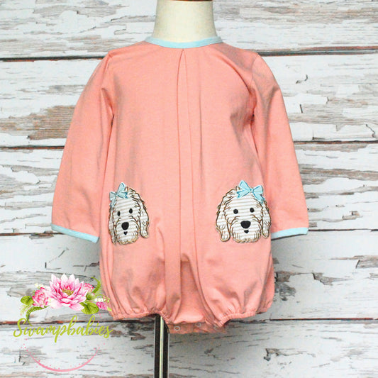 Doodle Doggy Pleat Bubble