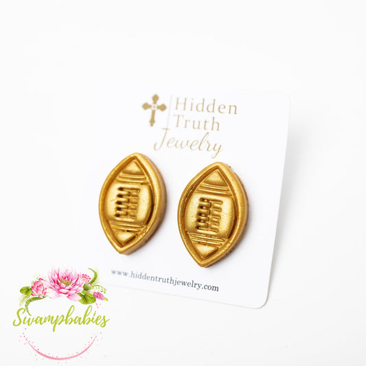 Football Stud Earrings – Jesus & Joy