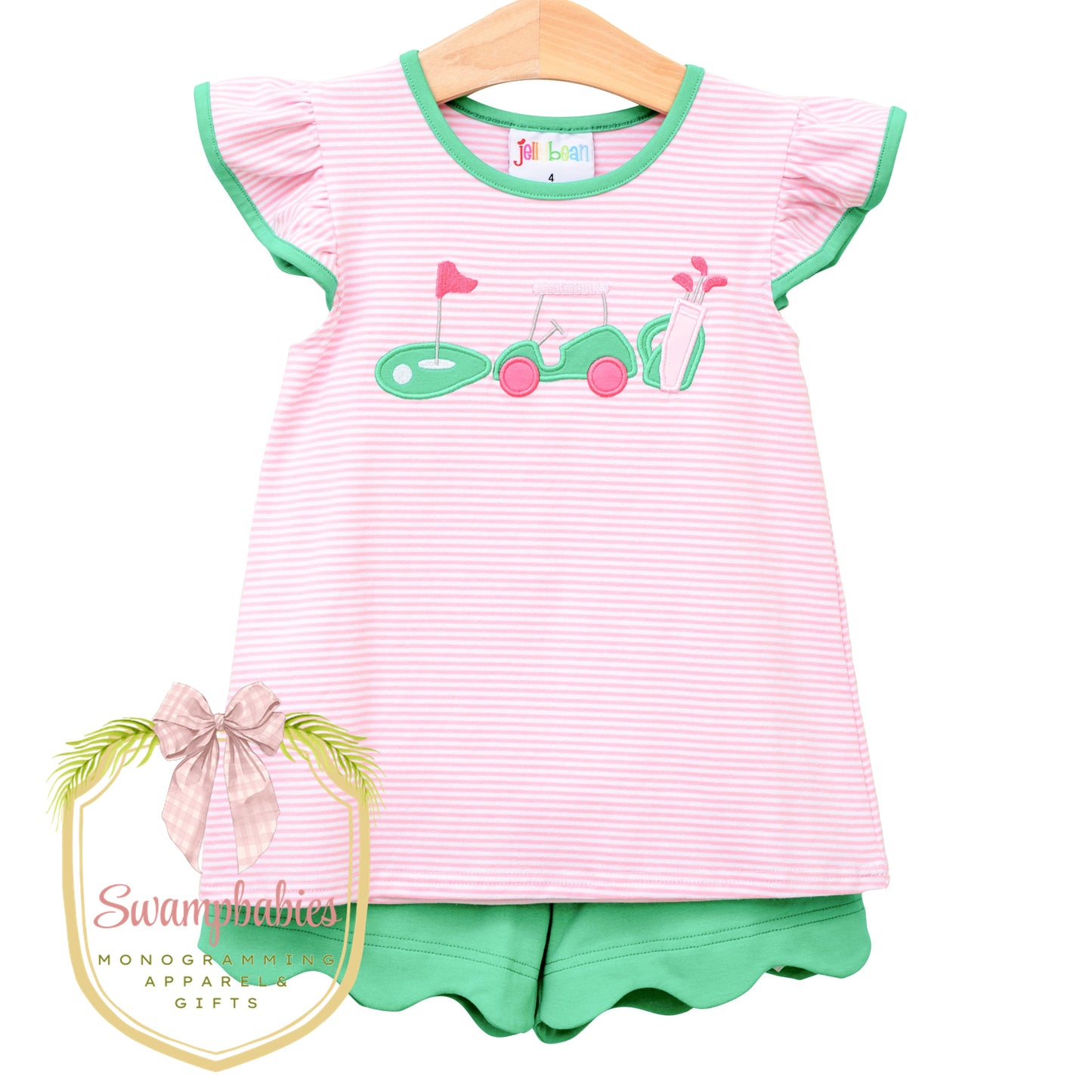 Gone Golfing Scalloped Short Set