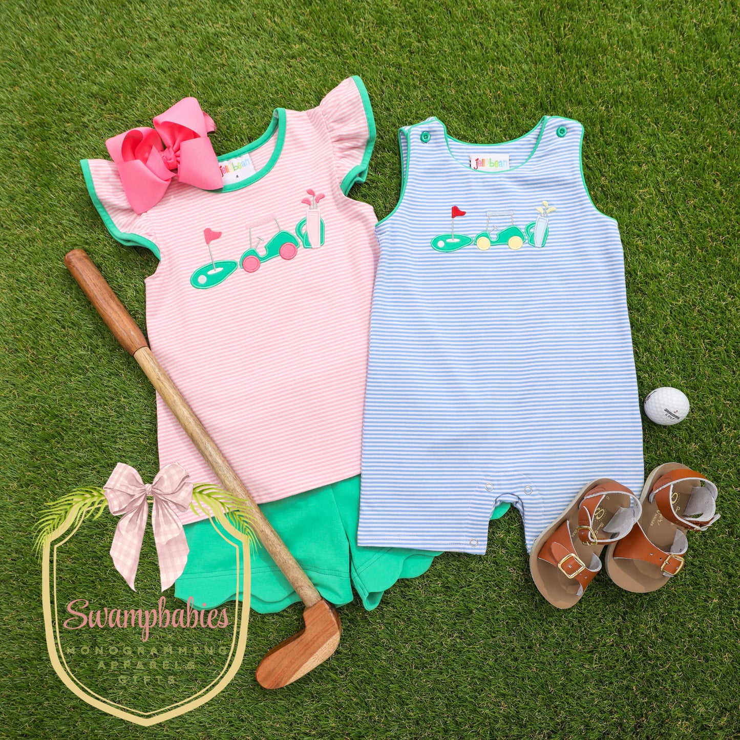 Gone Golfing Scalloped Short Set