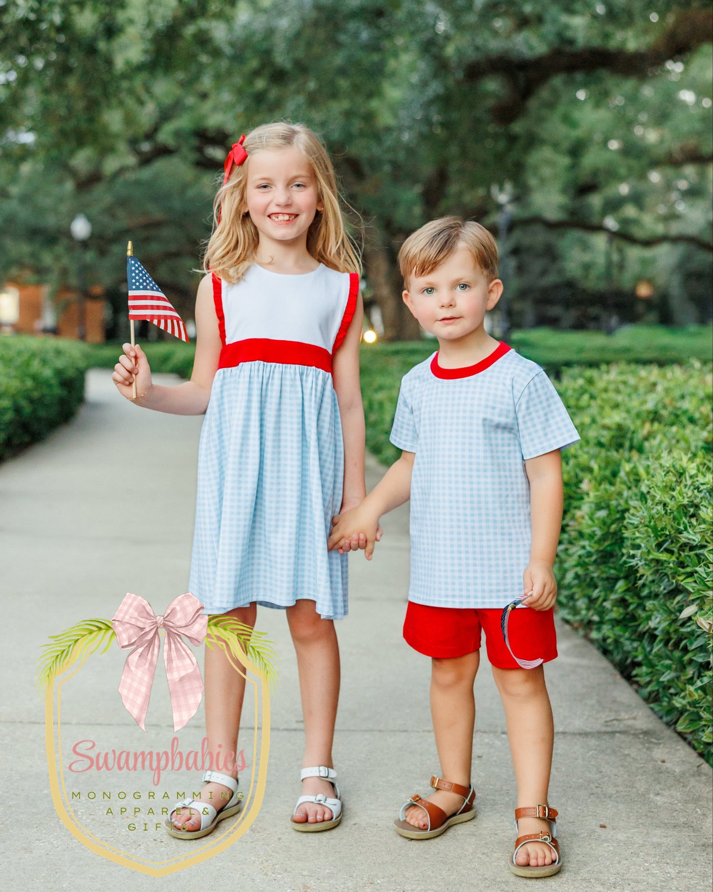 Graham Short Set- Southern Summer Gingham