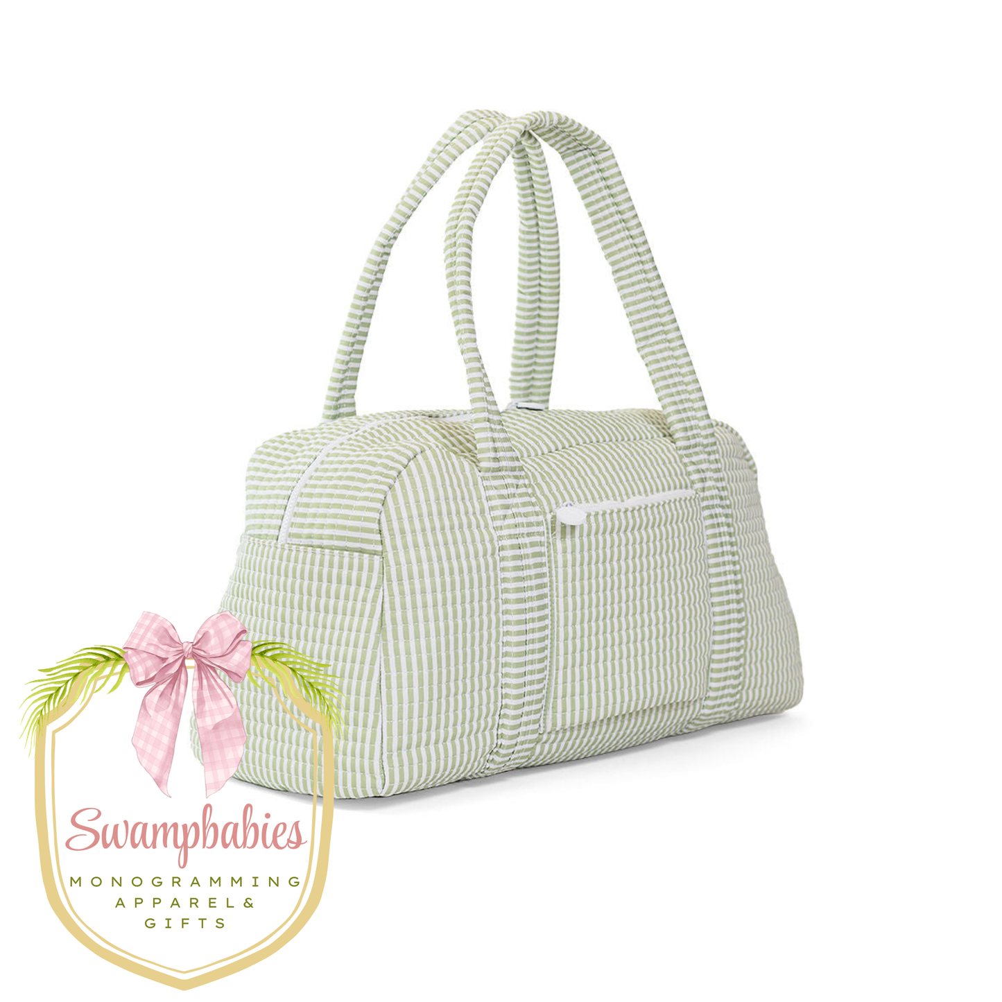 Quilted Grande Duffel - Pimlico Stripe Sage