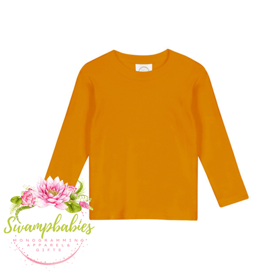Orange Long Sleeve Tee Shirt