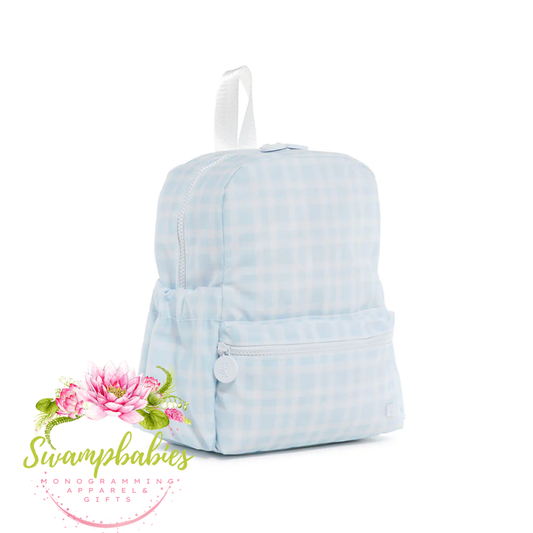 Mini Backer - Pimlico Plaid Blue Backpack