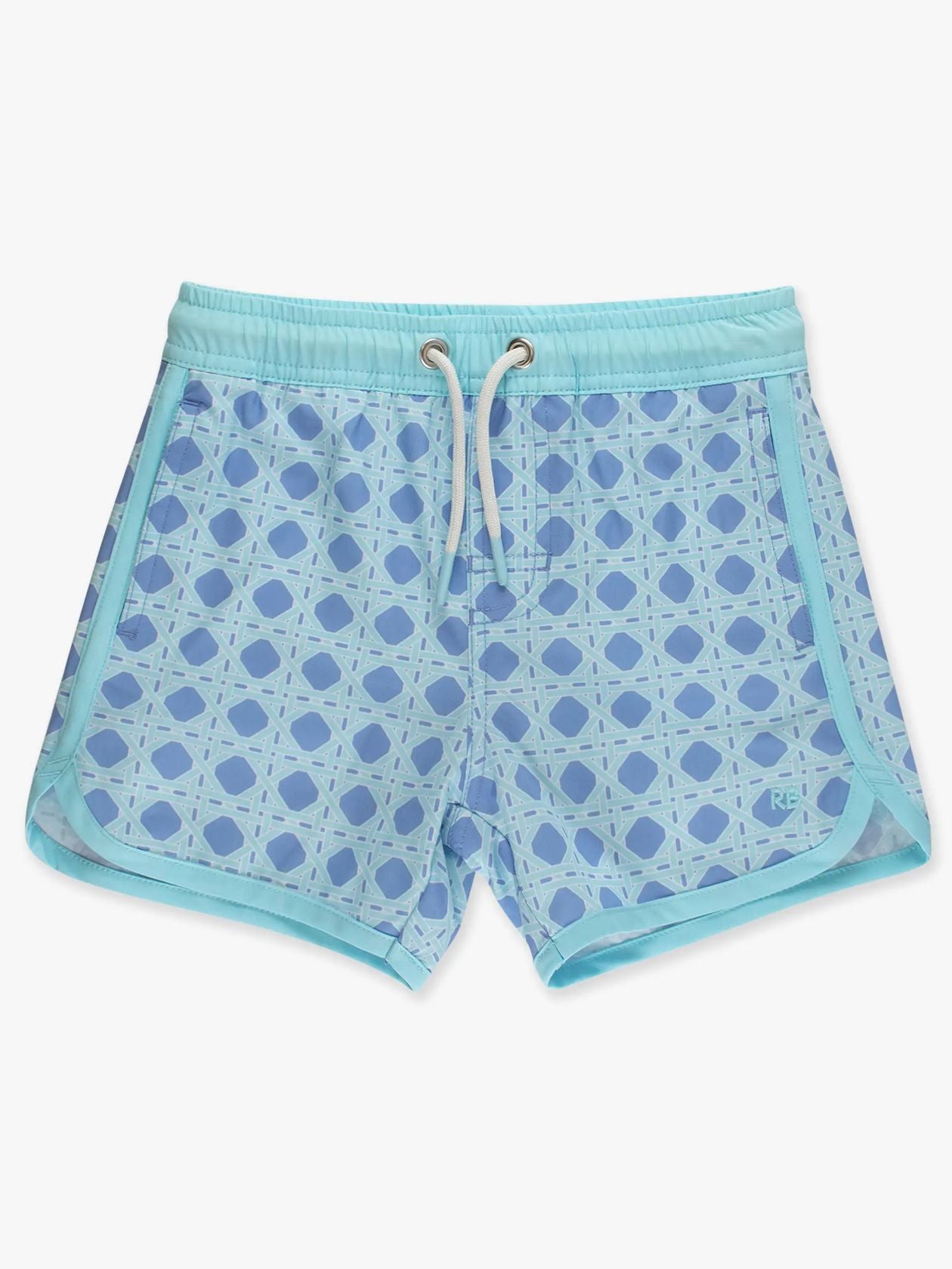 Periwinkle Blue Coastal Cane Swim Trunks