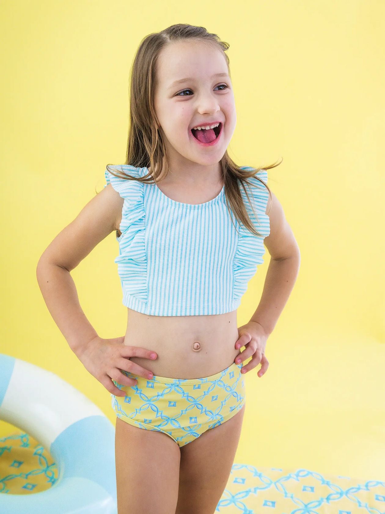 Banana Coastal Charm Waterfall Tankini