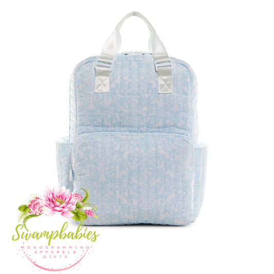 Quilted All You Need Diaper Bag - Woodland Blue