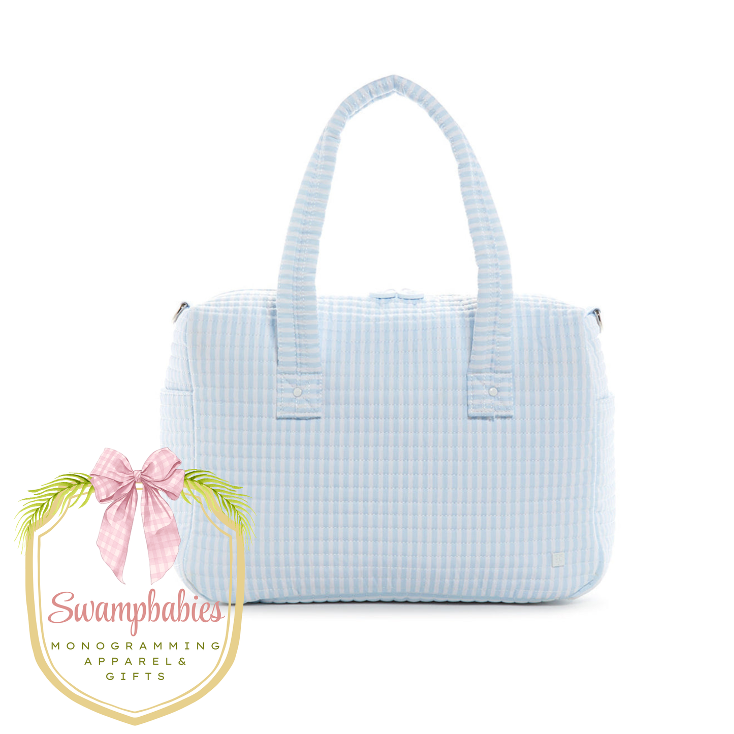 Quilted Stroller Bag - Pimlico Stripe Blue