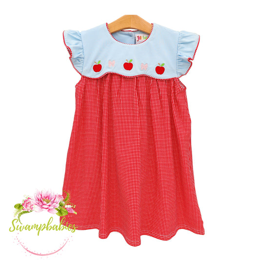 Recess Red-y Scallop Dress