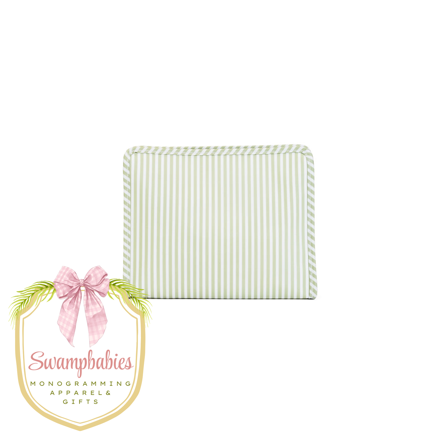 Roadie Medium Zip Pouch - Pimlico Stripe Sage