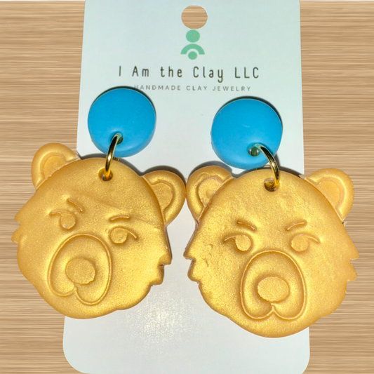 Bruins Clay Earrings
