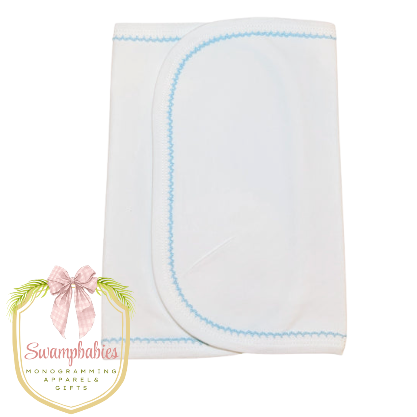 Burp Cloth – Picot Trim
