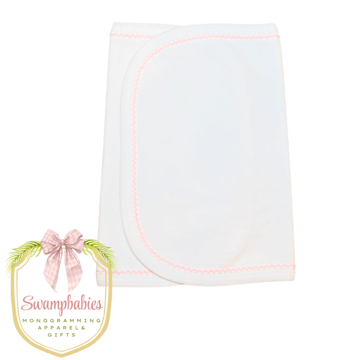Burp Cloth – Picot Trim