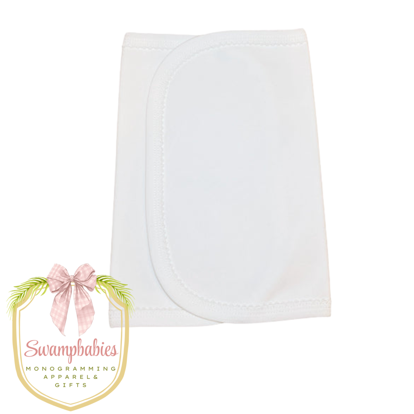 Burp Cloth – Picot Trim