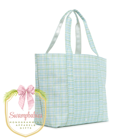 Jumbo Tote - Classic Plaid Green