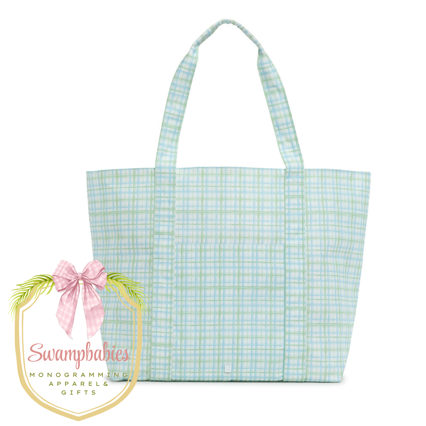 Jumbo Tote - Classic Plaid Green