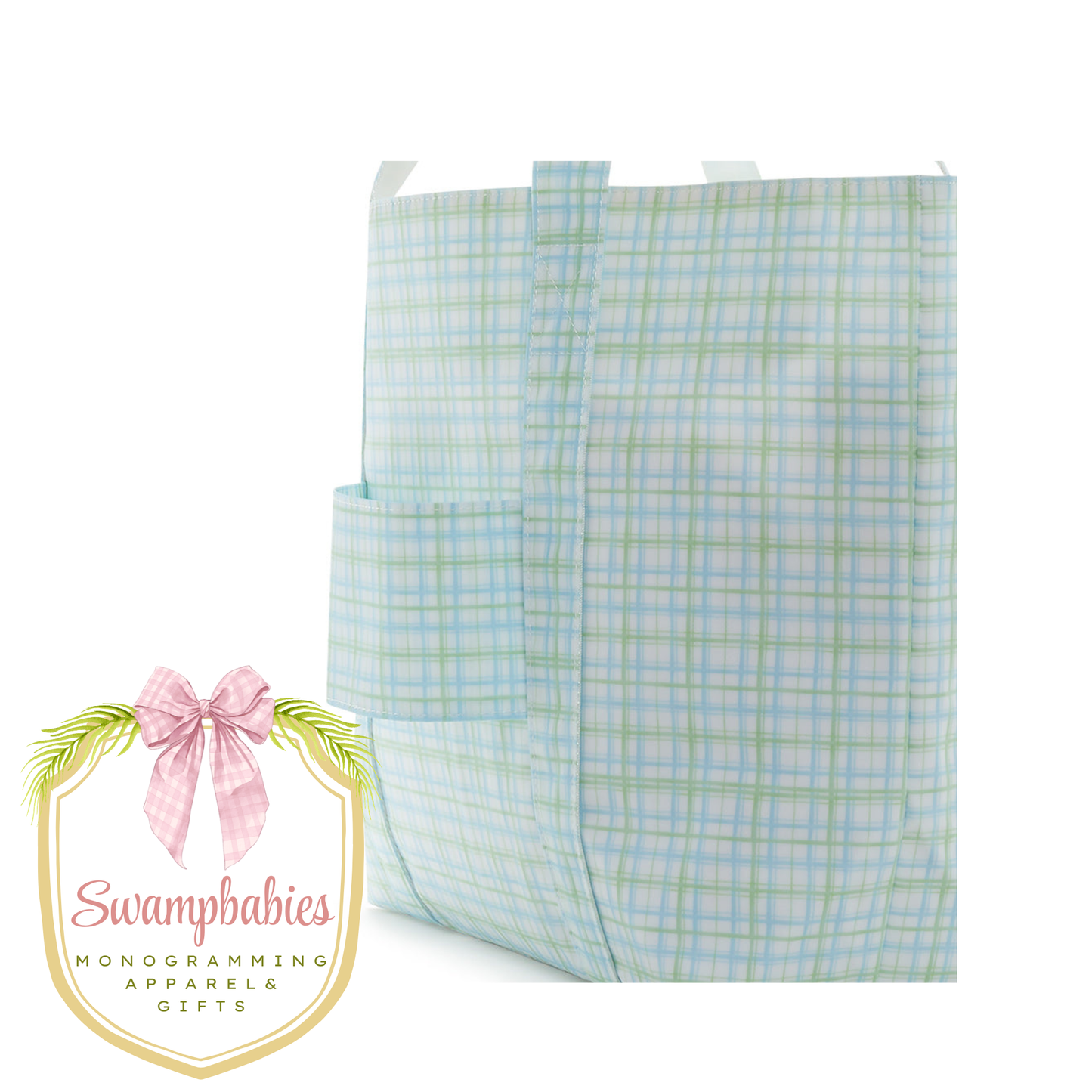 Jumbo Tote - Classic Plaid Green