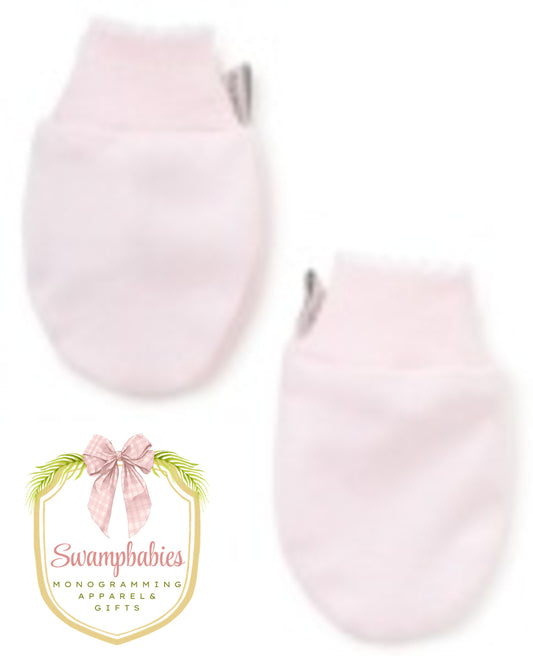 Pink with White Kissy Basics Mittens
